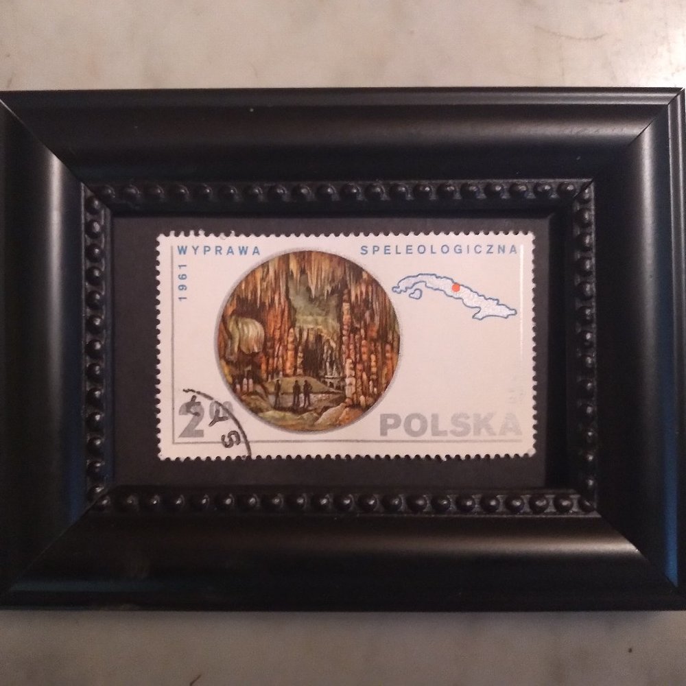 Tchotchke Stamp Art - Cave Explorations